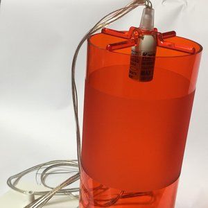 Orange acrylic hanging pendant